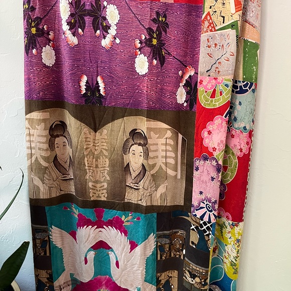 Johnny Was Multicolor Patchwork Midi Dress - Picture 7 of 8